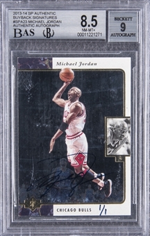 2013/14 SP Authentic Buyback Signatures Michael Jordan Signed Card (#1/1) – BGS NM-MT+ 8.5/BGS 9